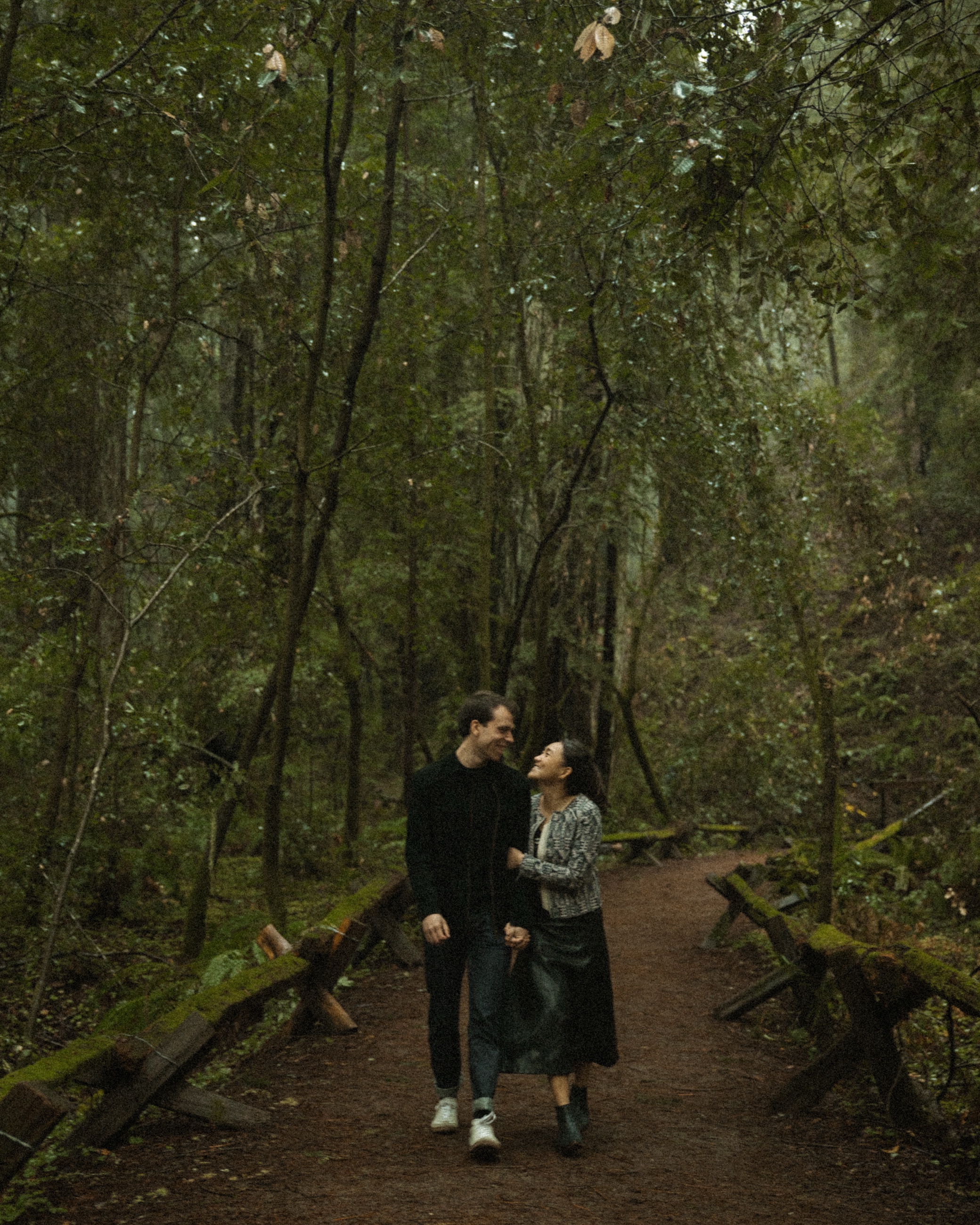Laura and Eric in the forest